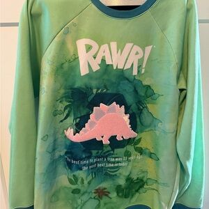 Lora Zombie x Hero Time Dinosaur Graphic Sweatshirt - unisex adult L